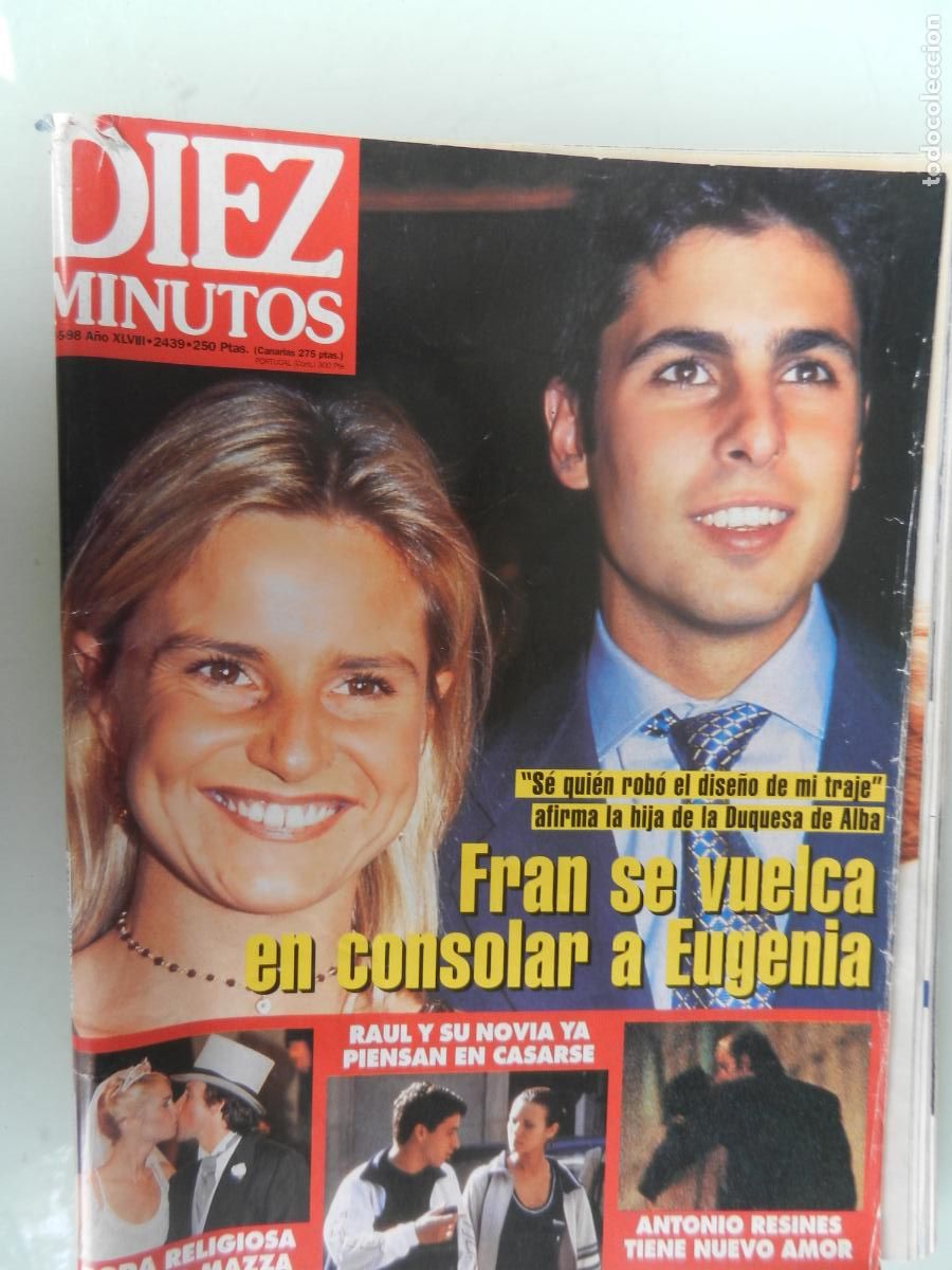 Coleccionismo de Revistas y Peri&oacute;dicos: DIEZ MINUTOS REVISTA N&ordm; 2439- 05-1998 - FRAN SE VUELCA EN CONSOLAR A EUGENIA