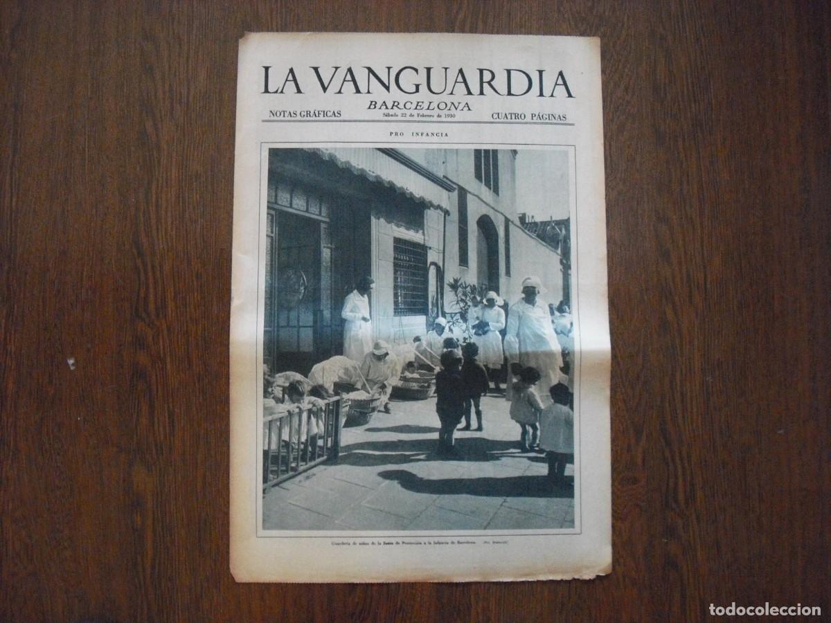 Collection Magazines and Newspapers: LA VANGUARDIA , FEBRERO 1930 .GUARDERIA DE NI&Ntilde;OS DE LA JUNTA DE PROTECCION A LA INFANCIA, 4 PAGS