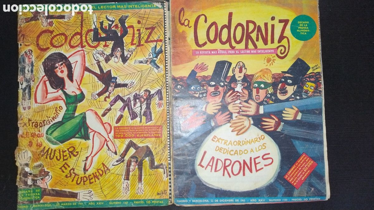 Coleccionismo de Revistas y Peri&oacute;dicos: Codorniz lote 2 revistas