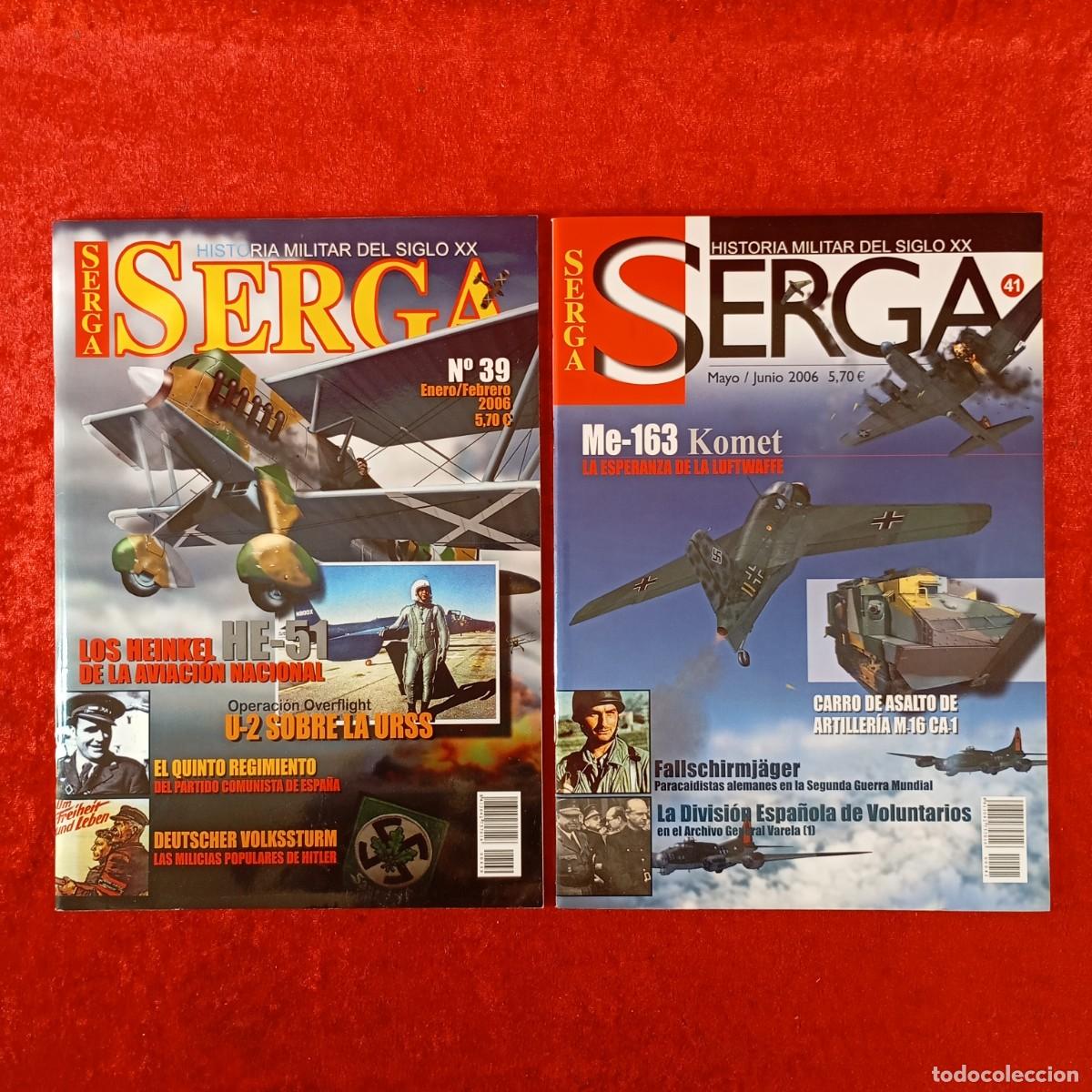 Coleccionismo de Revistas y Peri&oacute;dicos: SERGA - HISTORIA MILITAR DEL SIGLO XX - LOTE 2 REVISTAS - N&Uacute;MEROS 39, 41 - 2006 / 7875