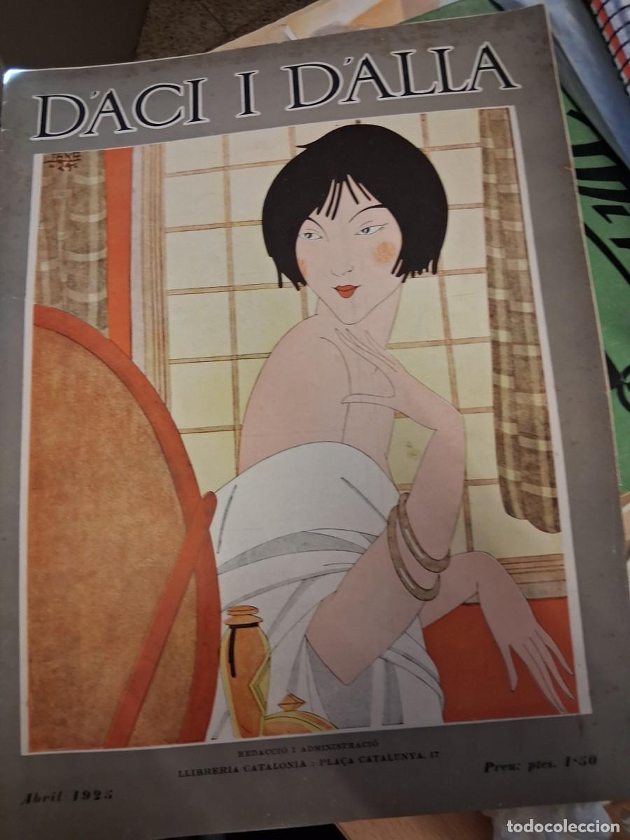 Coleccionismo de Revistas y Peri&oacute;dicos: D&rsquo;ACI i D&rsquo;ALLA (revista): n&ordm; 88, abril 1925, Barcelona Portada per Rafael Tona