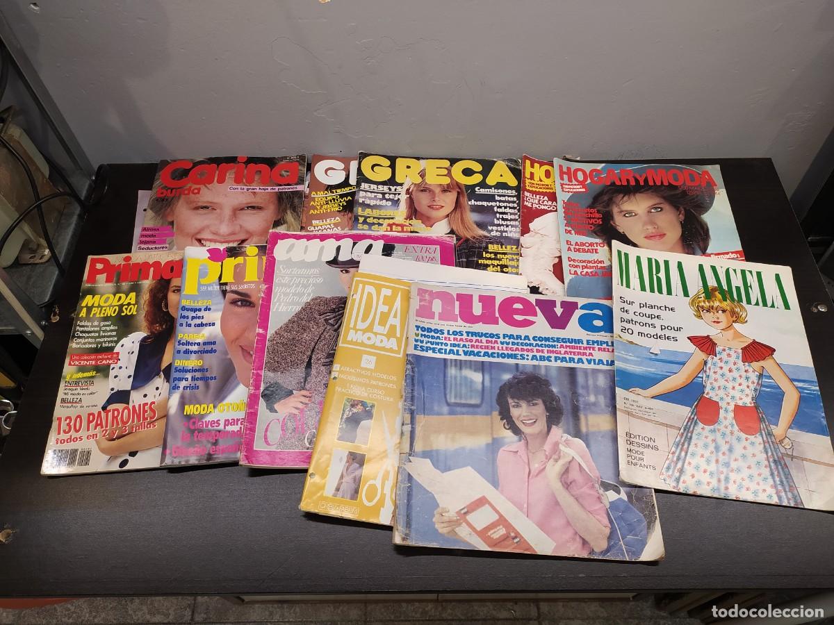 Coleccionismo de Revistas y Peri&oacute;dicos: GRECA,HOGAR Y MODA,PRIMA,AMA,CARINA LOTE 13 REVISTAS MODA CON PATRONES A&Ntilde;OS 780/90