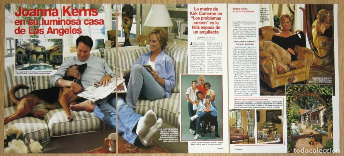 Coleccionismo de Revistas y Peri&oacute;dicos: JOANNA KERNS At Home 1998 Interview clippings photos Growing Pains TV Series Los Problemas Crecen