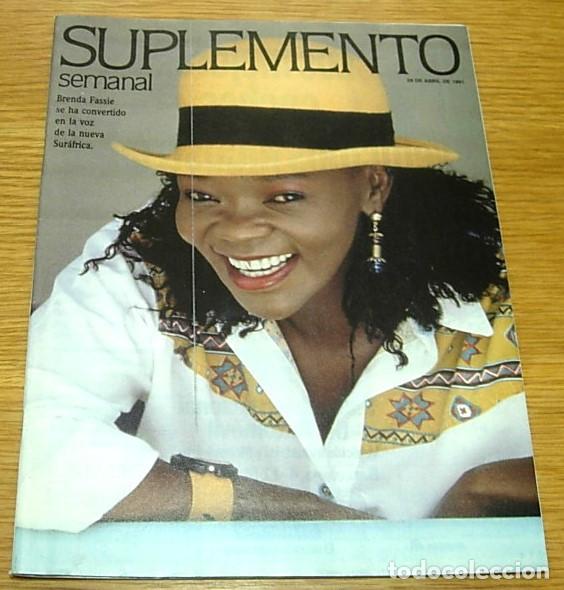 Coleccionismo de Revistas y Peri&oacute;dicos: Revista Suplemento Semanal n&ordm; 183 BRENDA FASSIE Portada+4 Pgs 1991 MIGUEL INDURAIN THE FLINSTONES