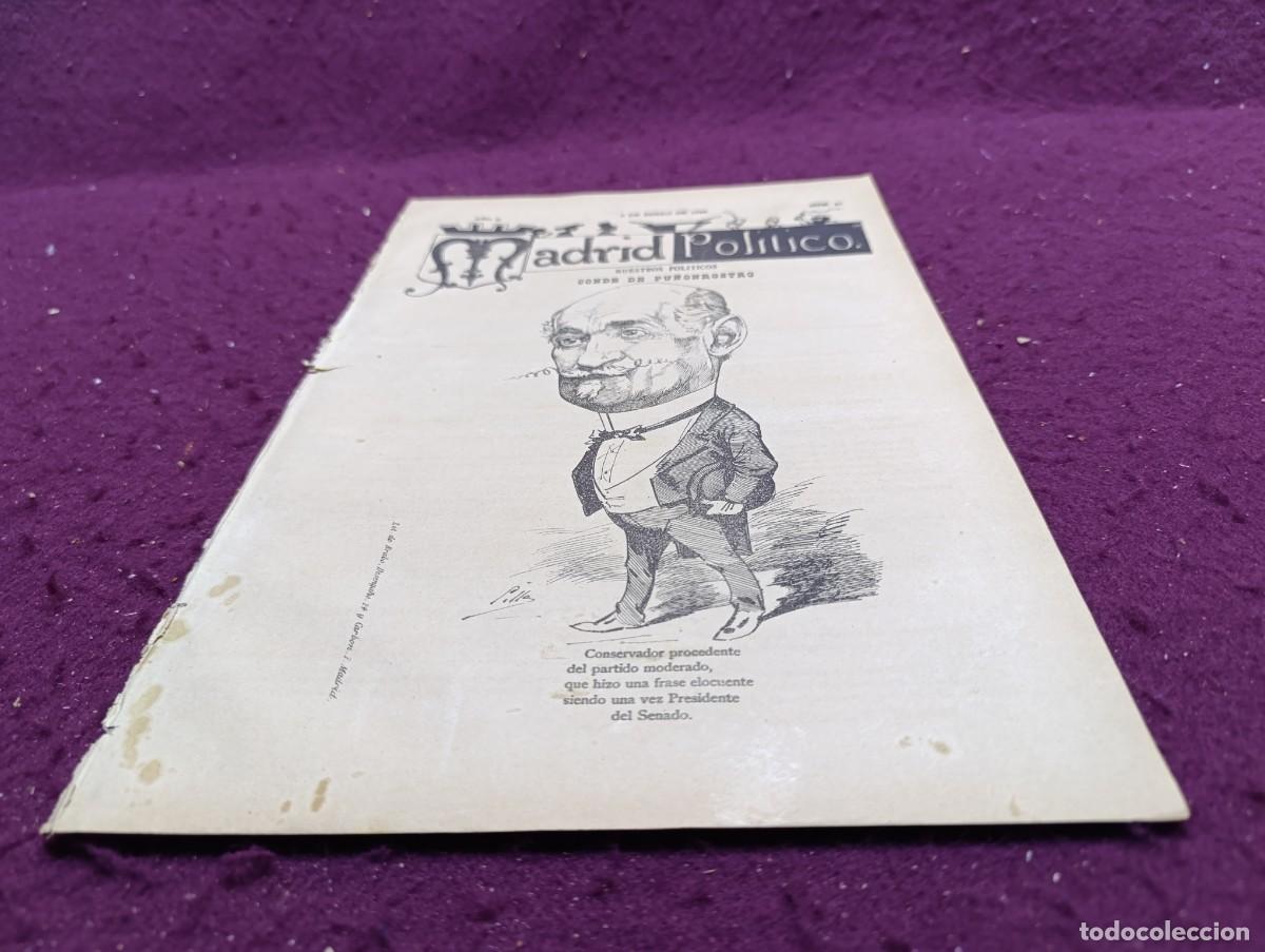 Coleccionismo de Revistas y Peri&oacute;dicos: 1886, Antigua Revista Madrid Pol&iacute;tico, N&ordm; 32, unos 35 x 24 cms.