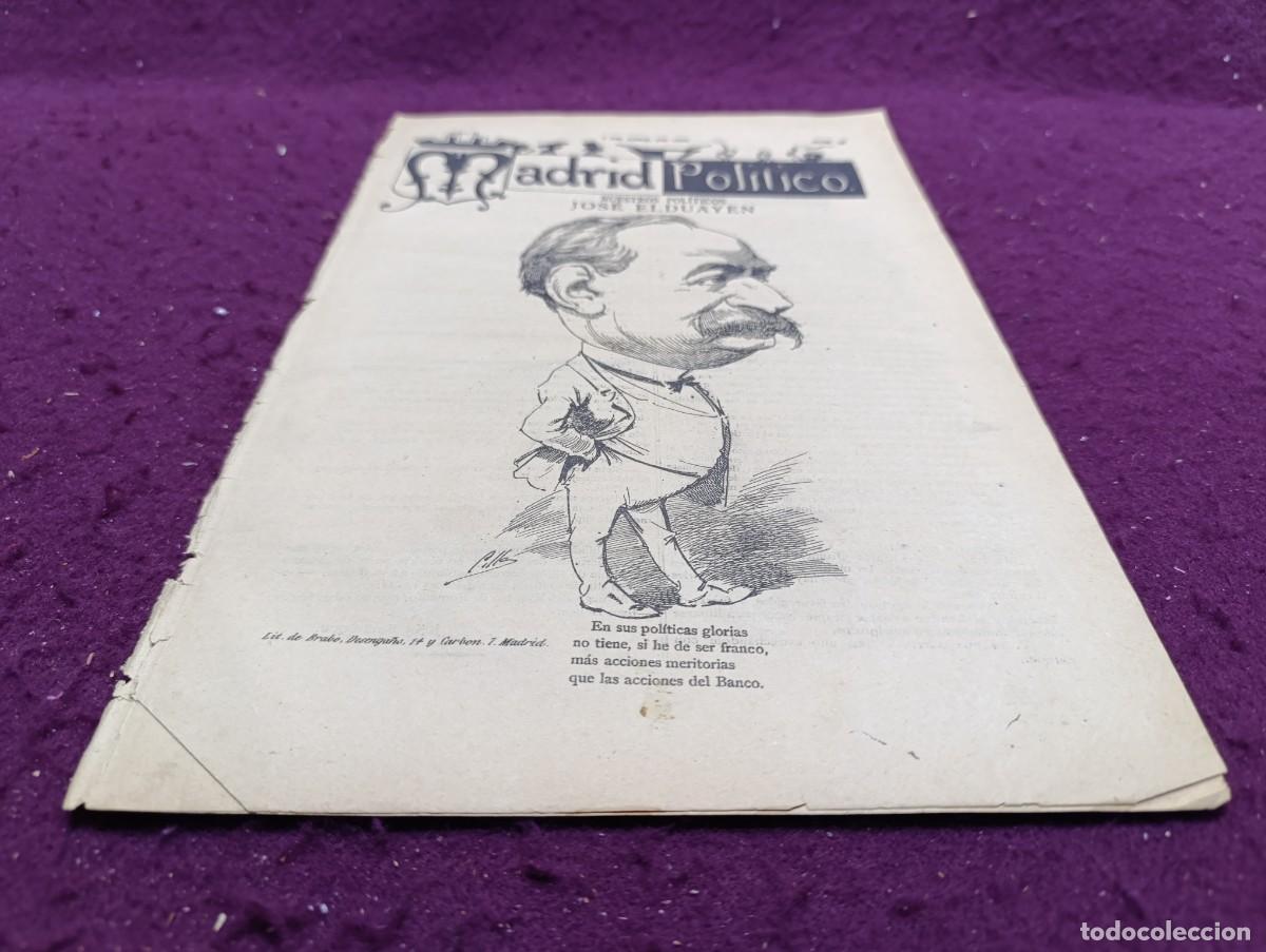 Coleccionismo de Revistas y Peri&oacute;dicos: 1886, Antigua Revista Madrid Pol&iacute;tico, N&ordm; 45, unos 35 x 24 cms.