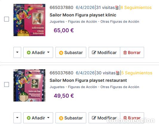 Coleccionismo de Revistas y Peri&oacute;dicos: Lote de dos playsets sailoor moon(reservcados)