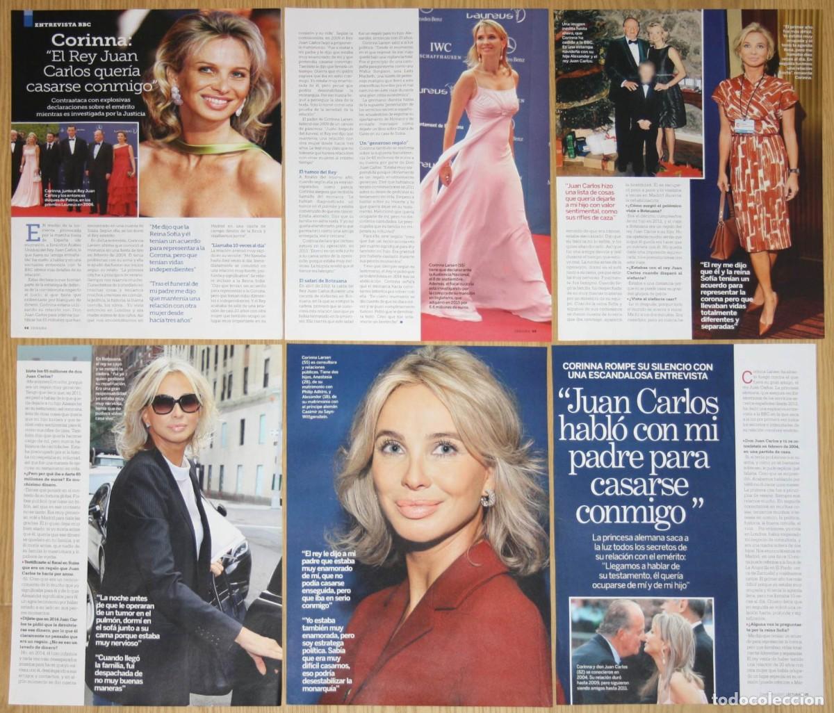 Coleccionismo de Revistas y Peri&oacute;dicos: CORINNA LARSEN ZU SAYN-WITTGENSTEIN lote prensa 2020 spain magazine clippings photos German Royal