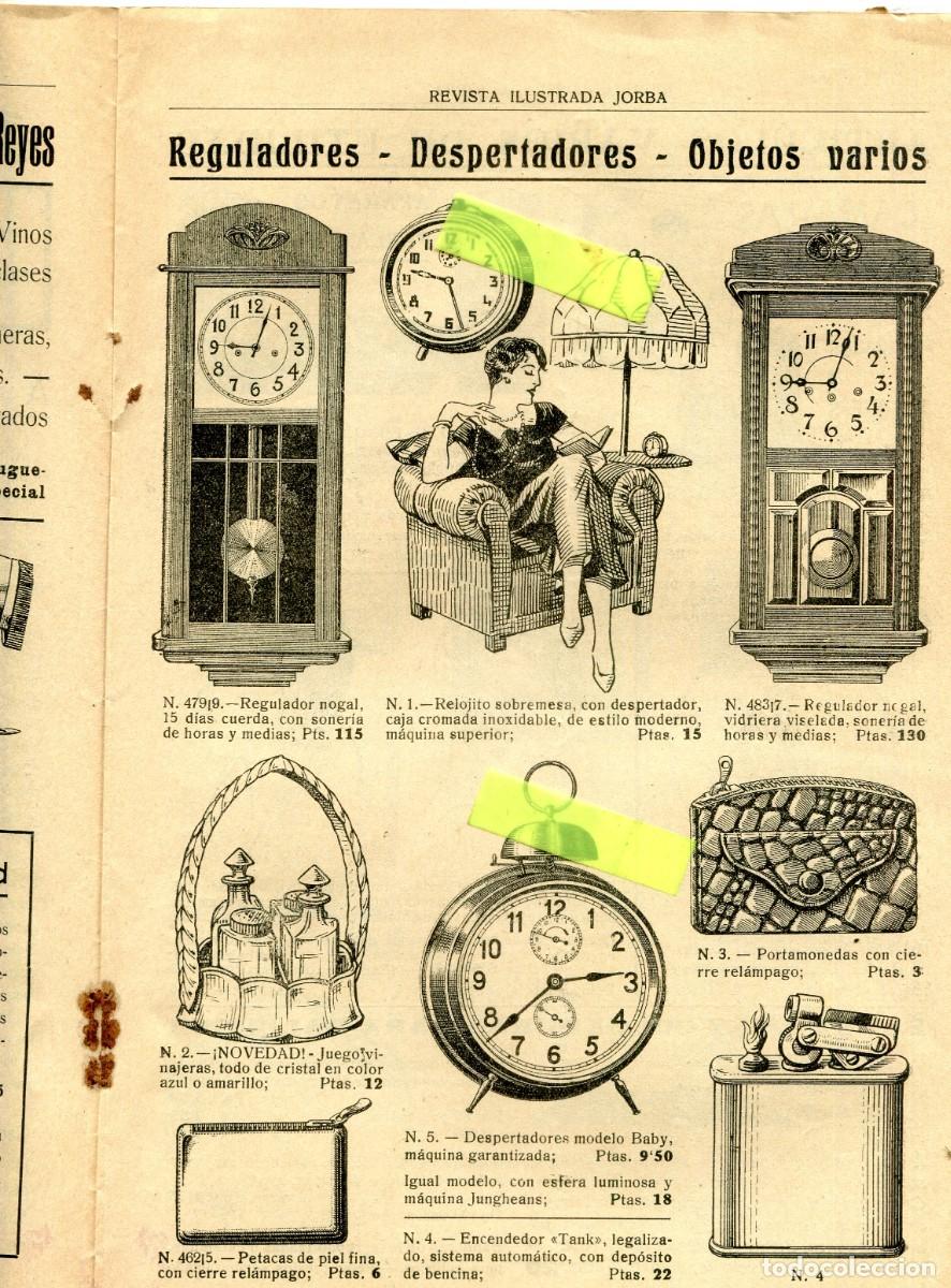 Coleccionismo de Revistas y Peri&oacute;dicos: REVISTA A&Ntilde;O 1932 PUBLICIDAD DE RELOJES DE PARED BOLSILLO DESPERTADOR