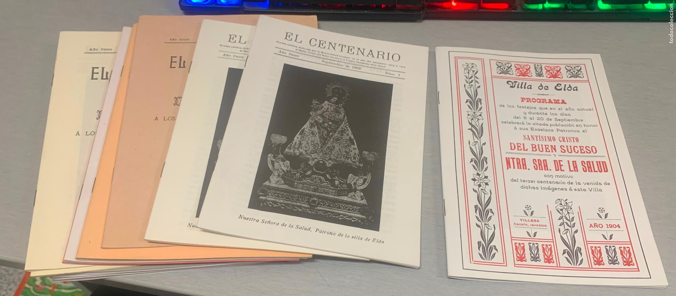 Coleccionismo de Revistas y Peri&oacute;dicos: PROGRAMA VILLA DE ELDA - EL CENTENARIO, REVISTA CAT&Oacute;LICA (N&Uacute;MEROS 1 A 12) / FACS&Iacute;MIL ELDA