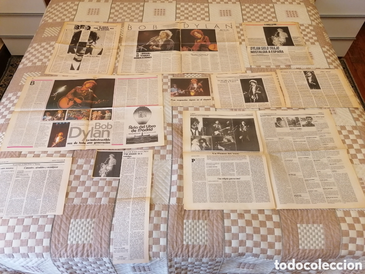 Coleccionismo de Revistas y Peri&oacute;dicos: P&aacute;ginas Y Recortes Concierto Bob Dylan Madrid 27 Junio 1984 Vallecas.Debut Bob Dylan Espa&ntilde;a.Leer.