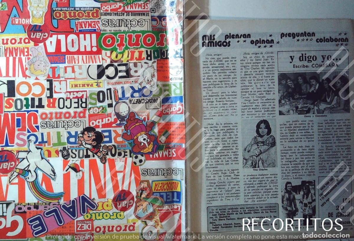 Sammeln von Zeitschriften und Zeitungen: EBONY TINA CHARLES MARISOL CAMILO SESTO