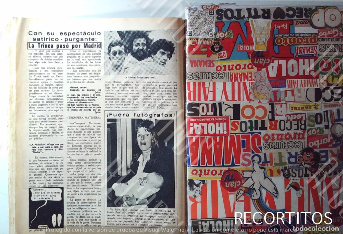 Sammeln von Zeitschriften und Zeitungen: LINDA MCCARTNEY LA TRINCA 1978