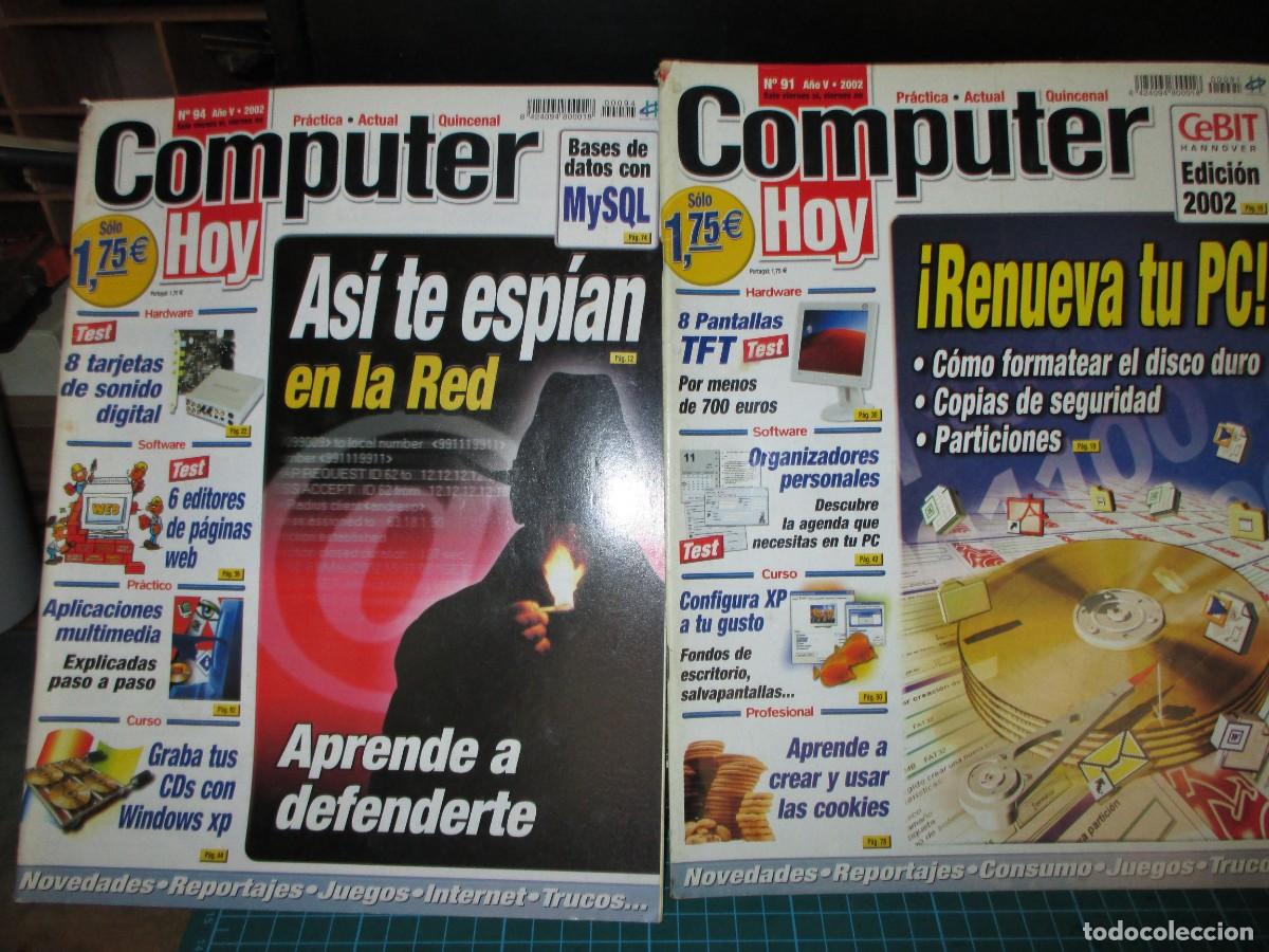 Coleccionismo de Revistas y Peri&oacute;dicos: 358- Lote de 2 Revistas Computer Hoy (A&ntilde;o 2002) - N&uacute;meros 91 y 94