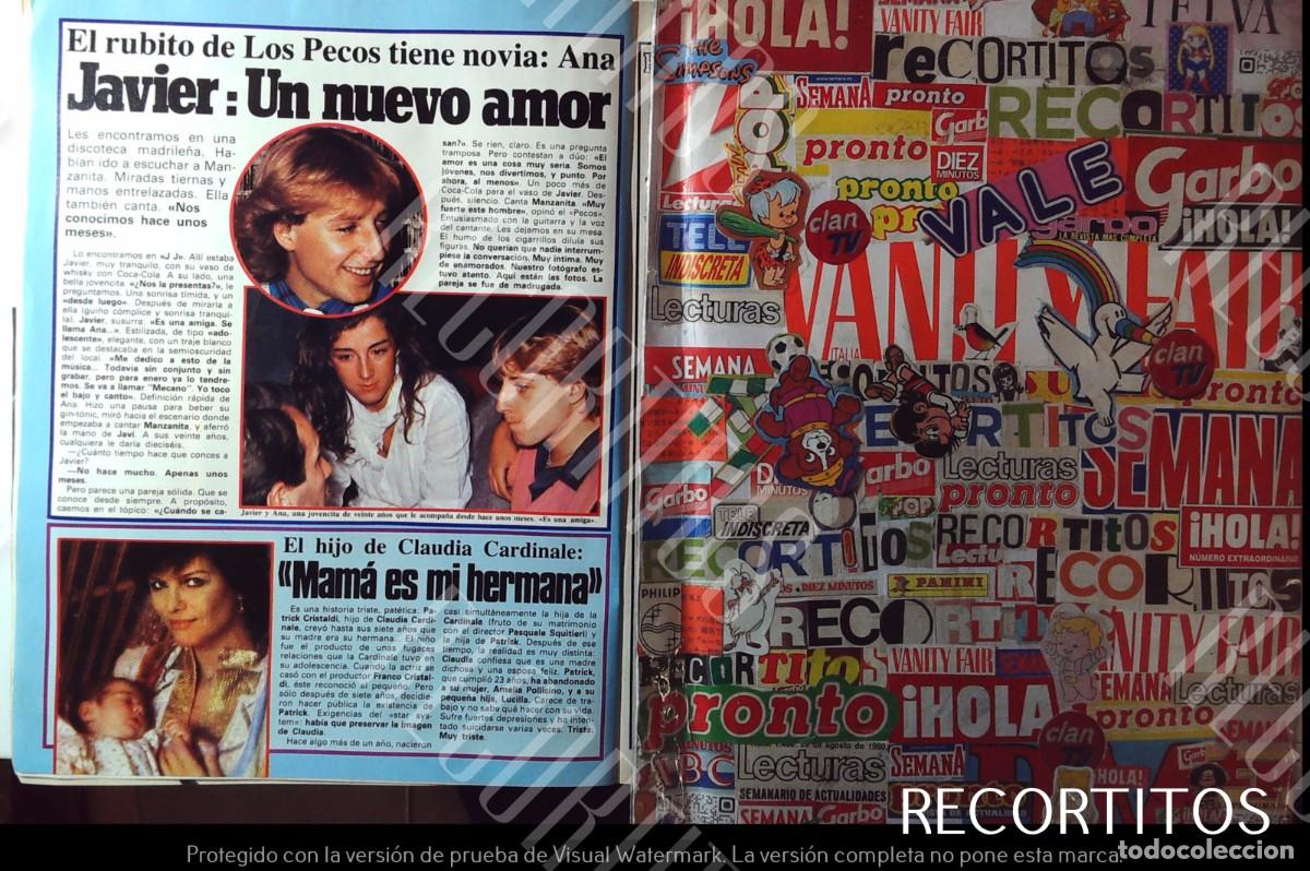 Coleccionismo de Revistas y Peri&oacute;dicos: ANA TORROJA MECANO JAVI PECOS CLAUDIA CARDINALE