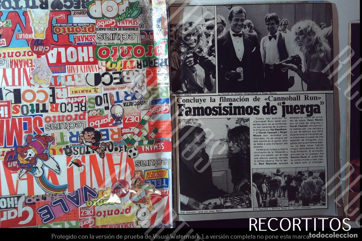 Collection Magazines and Newspapers: CANNOBALL RUN FARRAH FAWCETT ROGER MOORE BURT REYNOLDS SAMMY DAVIS JR