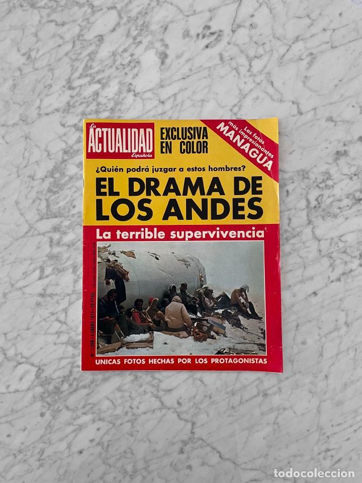 Collection Magazines and Newspapers: LA ACTUALIDAD ESPA&Ntilde;OLA - 1973 - EL DRAMA DE LOS ANDES, LOS 70 DIAS DE TERRIBLE SUPERVIVENCIA