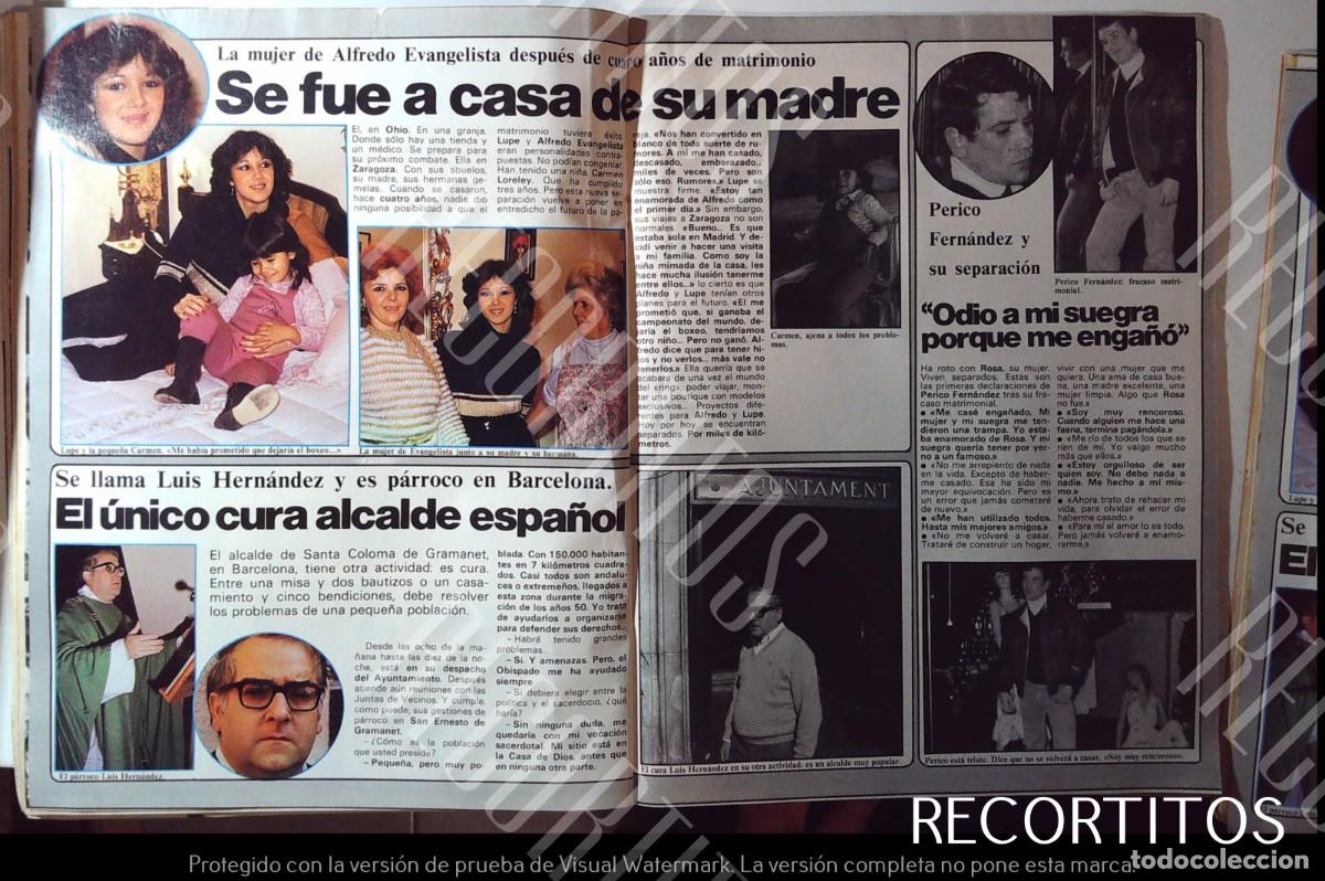 Coleccionismo de Revistas y Peri&oacute;dicos: ALFREDO EVANGELISTA SEPARACION PERICO FERNANDEZ LUIS HERNANDEZ CURA Y ALCALDE