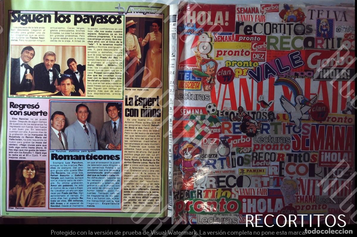 Coleccionismo de Revistas y Peri&oacute;dicos: LOS PAYASOS DE LA TELE EL CIRCO MILIKI GABY FOFO LOS PANCHOS NURIA ESPERT ELISA RAMIREZ