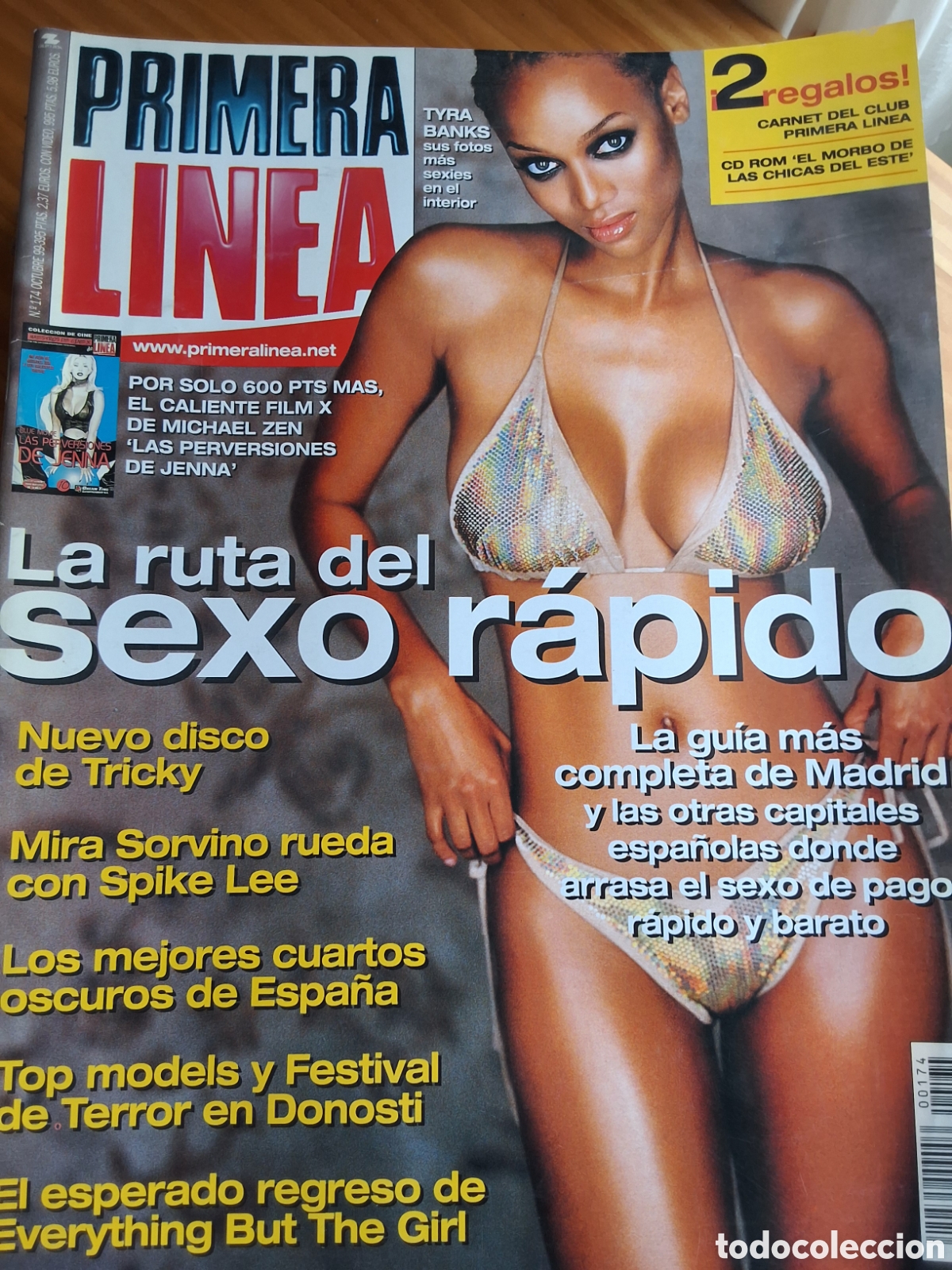 Coleccionismo de Revistas y Peri&oacute;dicos: Primera l&iacute;nea revista actualidad n&uacute;mero 174 (1999/10) Tyra Banks