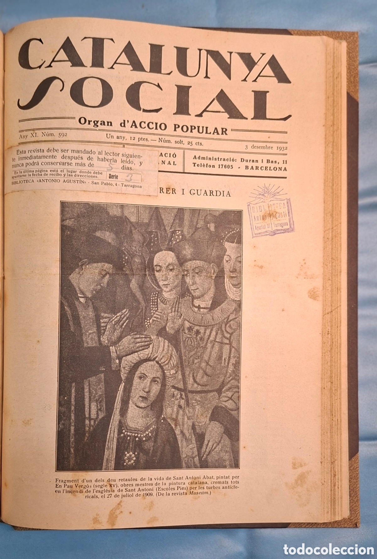 Coleccionismo de Revistas y Peri&oacute;dicos: La catalunya social revista completa 1932