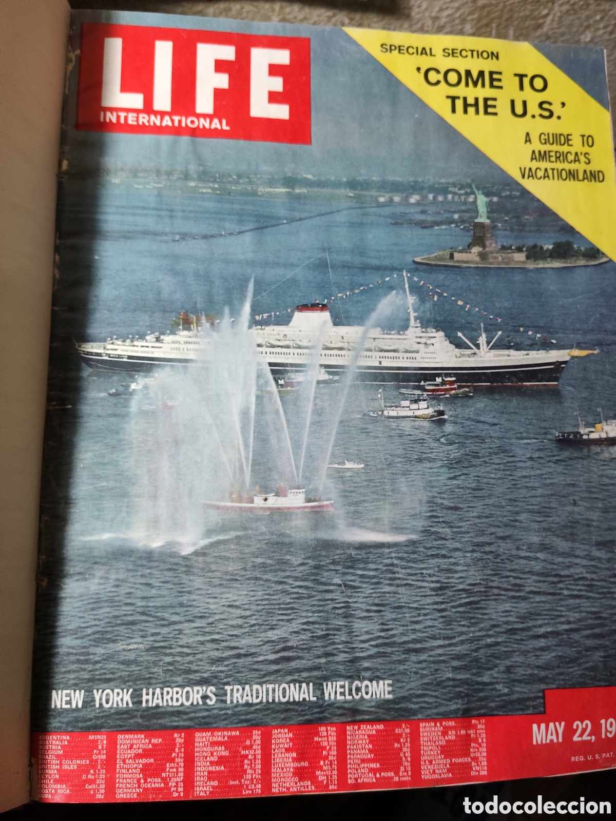 Coleccionismo de Revistas y Peri&oacute;dicos: Revistas encuadernada LIFE internacional 1961
