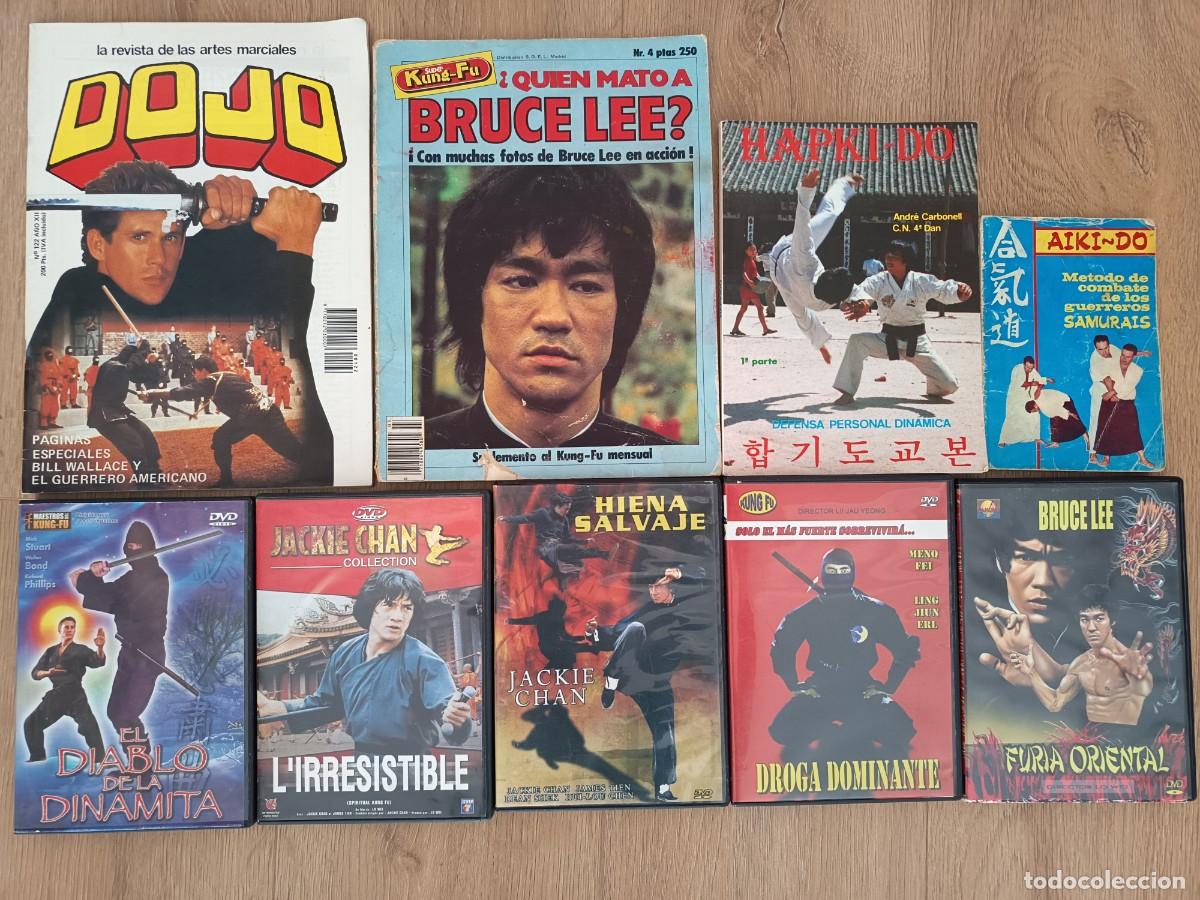 Collection Magazines and Newspapers: LOTE 9 PIEZAS TEM&Aacute;TICAS ARTES MARCIALES &mdash; DVDs, REVISTAS Y LIBROS