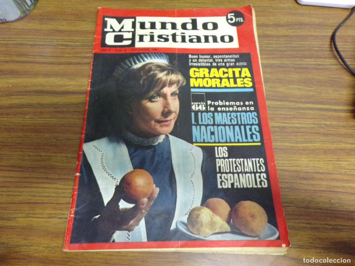 Coleccionismo de Revistas y Peri&oacute;dicos: LIQUIDANDO. revista mundo cristiano 1966. gracita morales