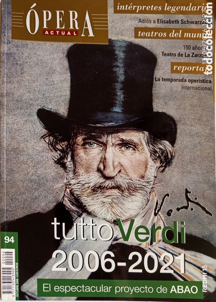 Coleccionismo de Revistas y Peri&oacute;dicos: Revista &Oacute;pera tutto Verdi 2006-2021