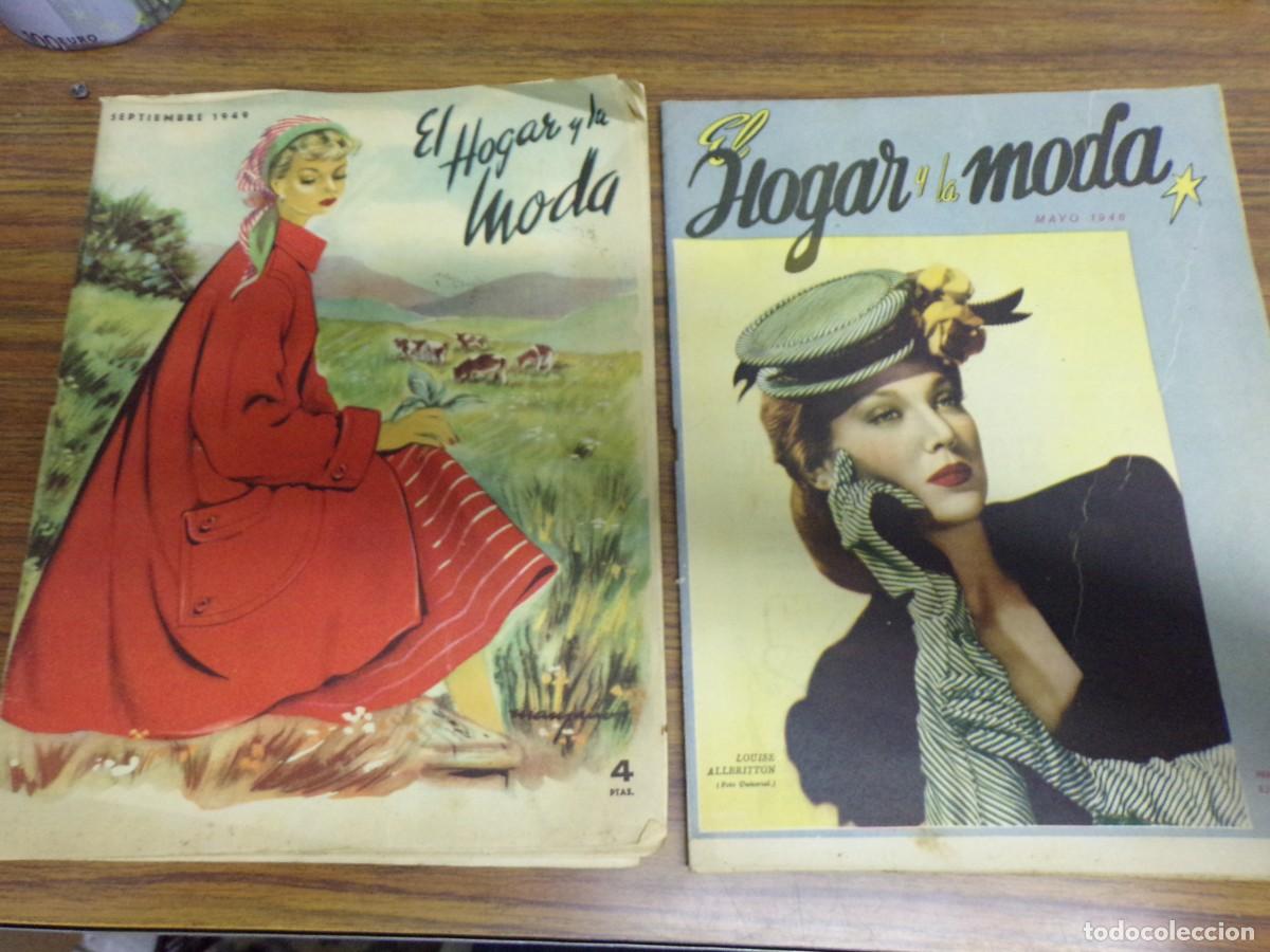 Coleccionismo de Revistas y Peri&oacute;dicos: LIQUIDANDO. 2 revista. el hogar y la moda. louise allbriton mayo 1946 - septiembre 1949