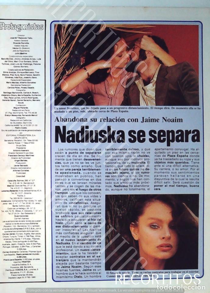 Collectionnisme de Revues et Journaux: NADIUSKA SE SEPARA EL DIVORCIO