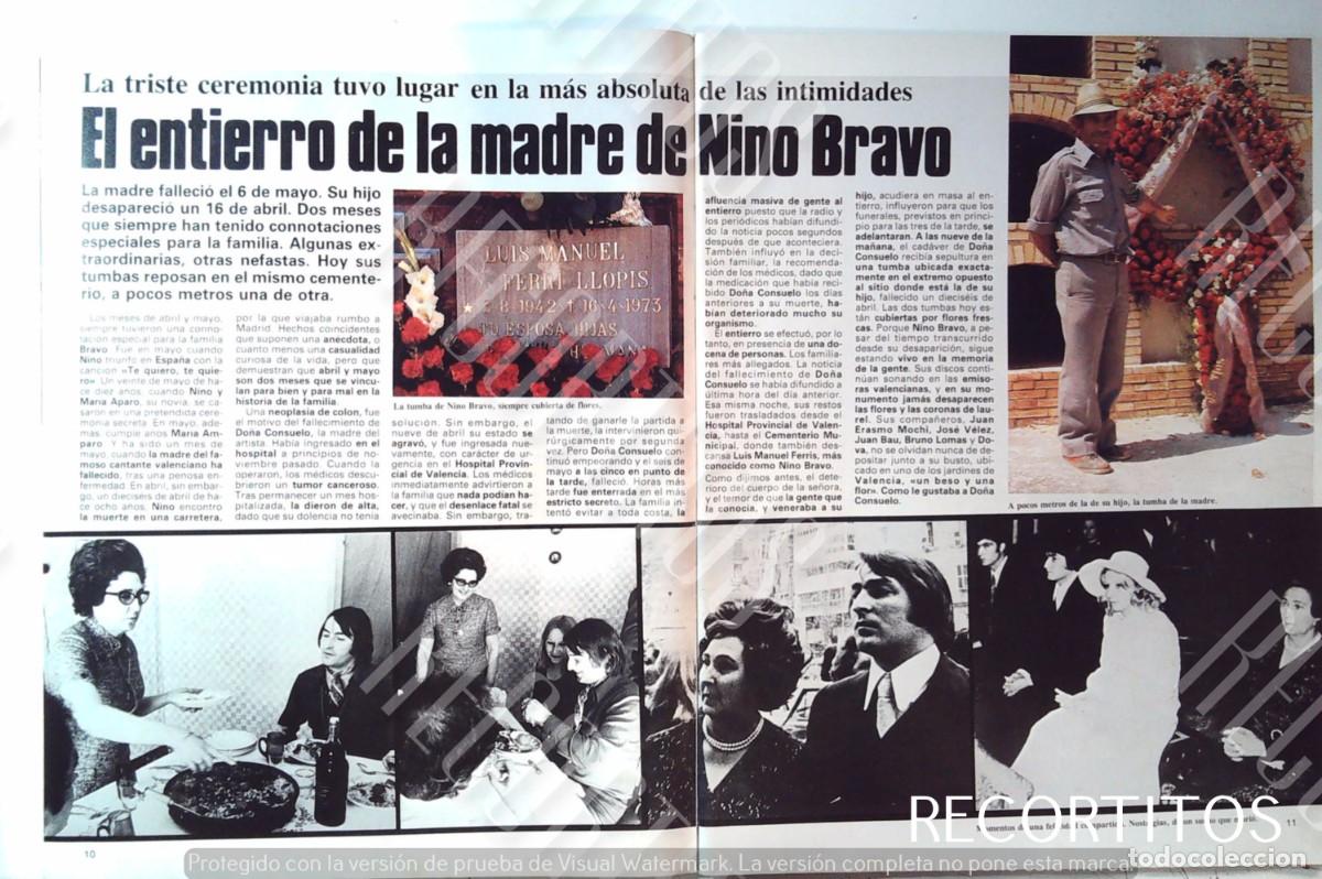 Coleccionismo de Revistas y Peri&oacute;dicos: EL ENTIERRO DE LA MADRE DE NINO BRAVO