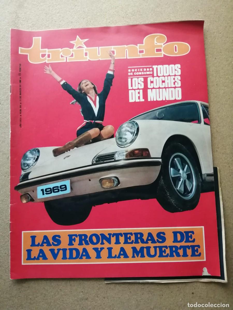Coleccionismo de Revistas y Peri&oacute;dicos: REVISTA TRIUNFO (NUMERO 354) TODOS LOS COCHES DEL MUNDO - LAS FRONTERAS DE LA VIDA Y LA MUERTE