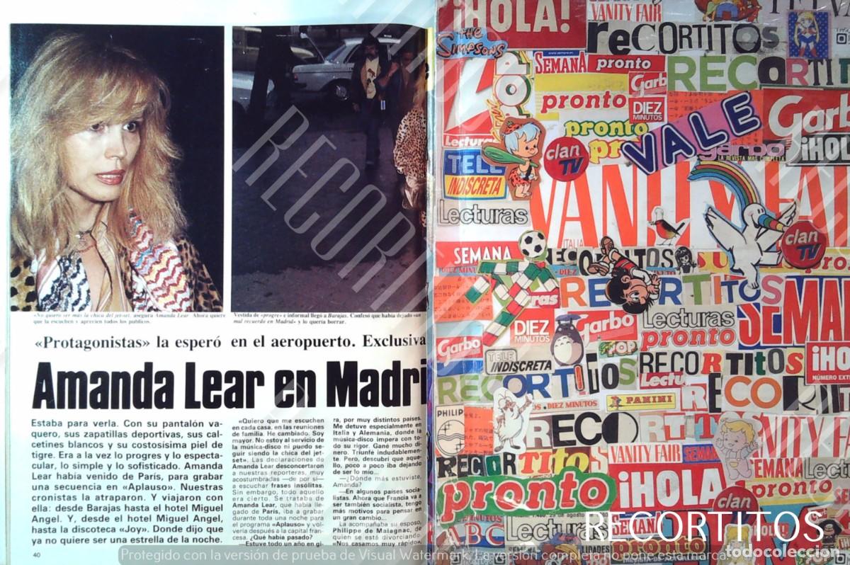 Coleccionismo de Revistas y Peri&oacute;dicos: AMANDA LEAR EN MADRID ESPA&Ntilde;A LGTBI