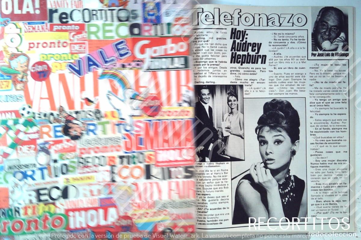 Coleccionismo de Revistas y Peri&oacute;dicos: JOSE LUIS DE VILLALONGA AUDREY HEPBURN DESAYUNO CON DIAMANTES
