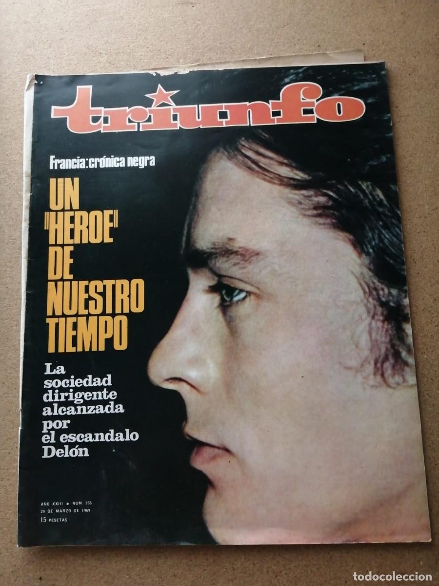 Coleccionismo de Revistas y Peri&oacute;dicos: REVISTA TRIUNFO (NUMERO 356) EL ESCANDALO DELON - STEFAN MARKOVIC