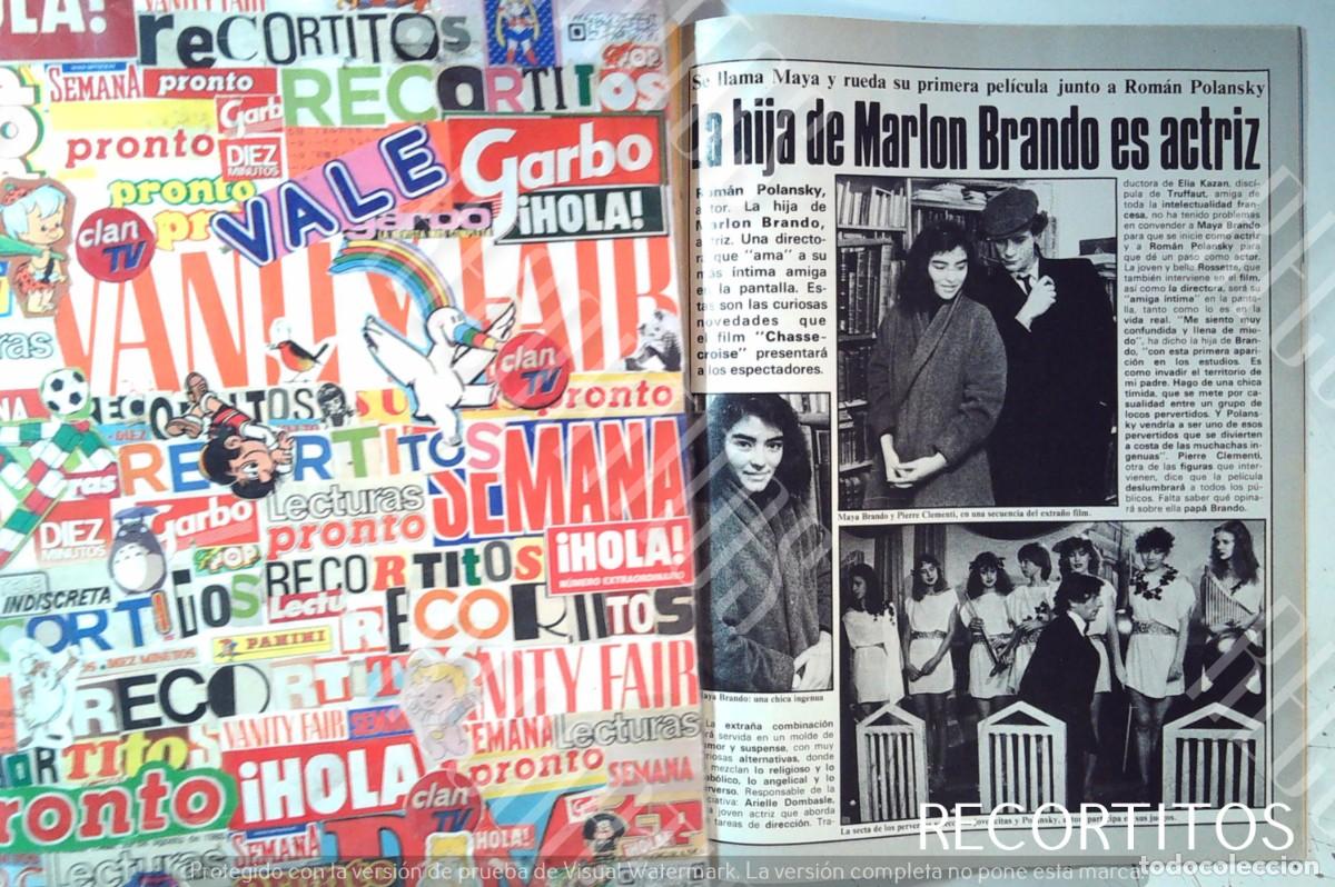Coleccionismo de Revistas y Peri&oacute;dicos: ROMAN POLANSKI MAYA BRANDO LA HIJA DEMARLON