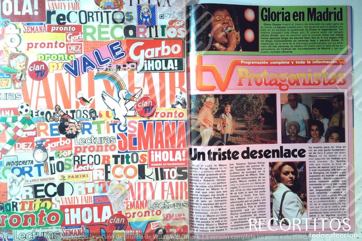 Coleccionismo de Revistas y Peri&oacute;dicos: MUERE EL PADRE DE MAYRA GOMEZ KEMP UN DOS TRES GLORIA GAYNOR