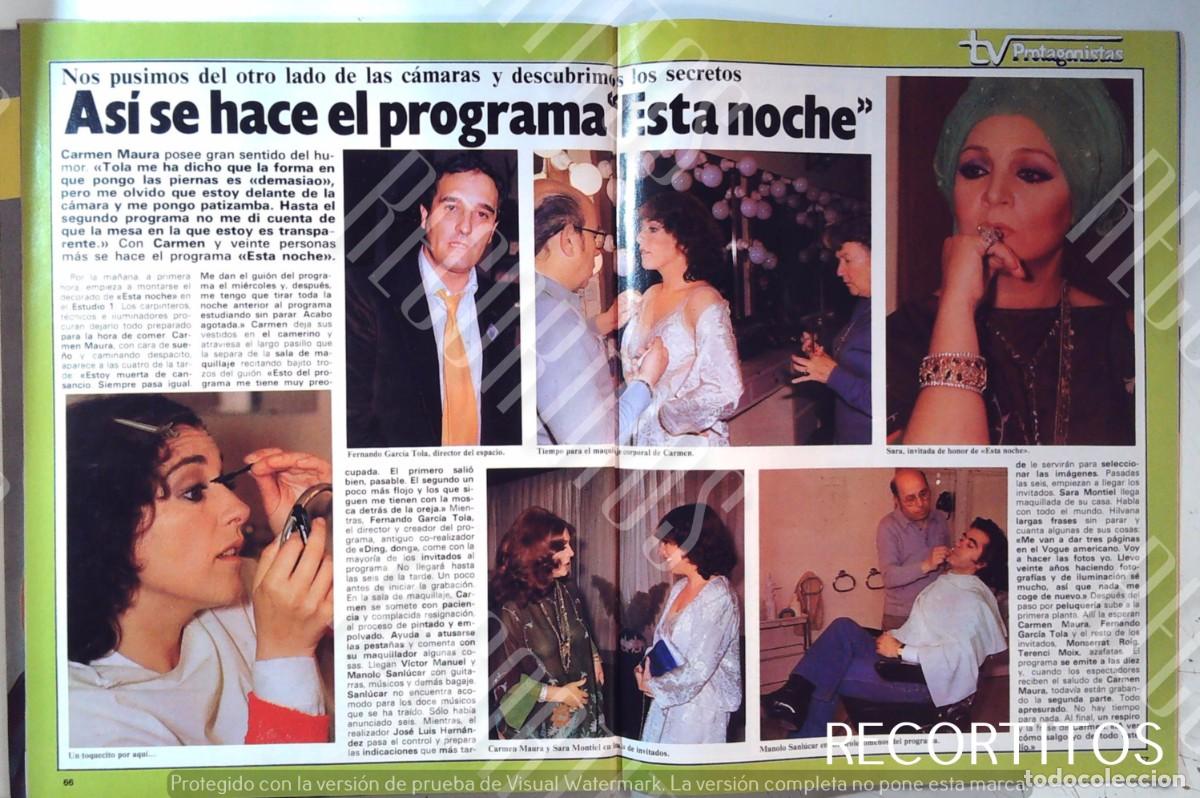 Coleccionismo de Revistas y Peri&oacute;dicos: SARA MONTIEL CARMEN MAURA MANOLO SANLUCAR FERNANDO GARCIA TOLA