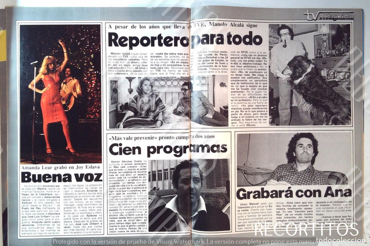 Coleccionismo de Revistas y Peri&oacute;dicos: AMANDA LEAR RAMON SANCHEZ OCA&Ntilde;A MANOLO ALCALA VICTOR MANUEL