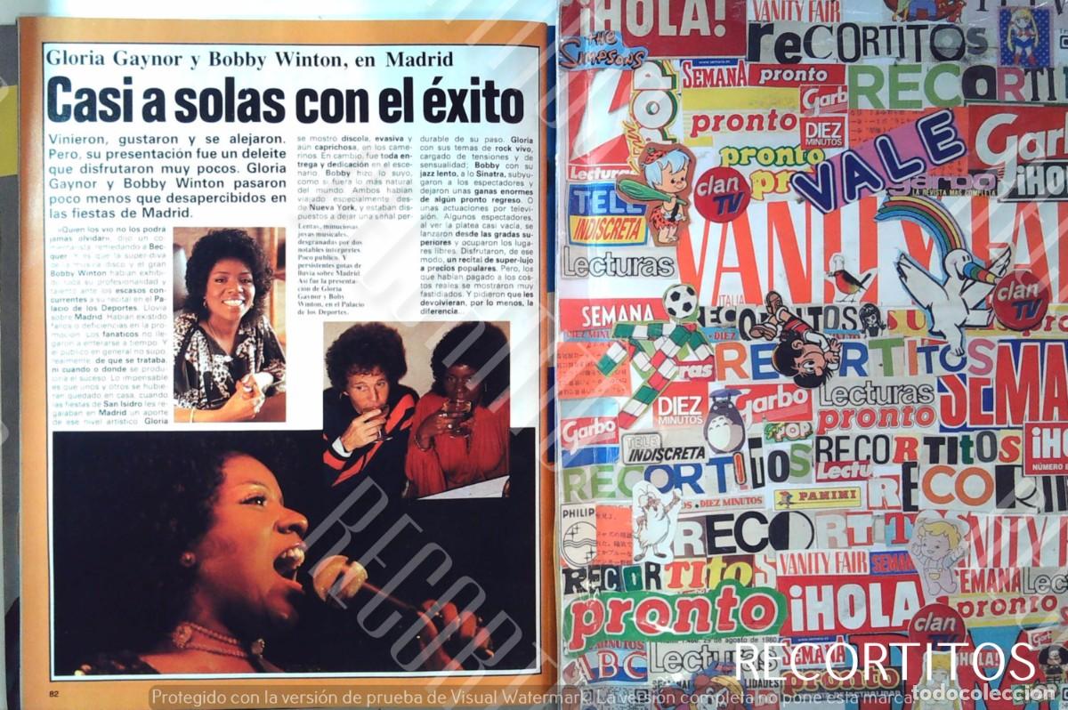 Coleccionismo de Revistas y Peri&oacute;dicos: GLORIA GAYNOR I WILL SURVIVE EN ESPA&Ntilde;A