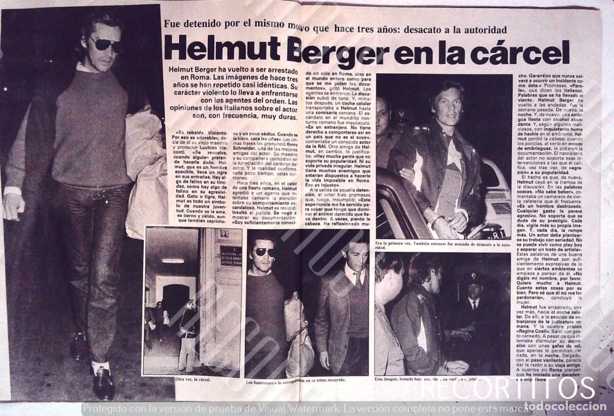 Collezionismo di Riviste e Giornali: HELMUT BERGER EN LA CARCEL