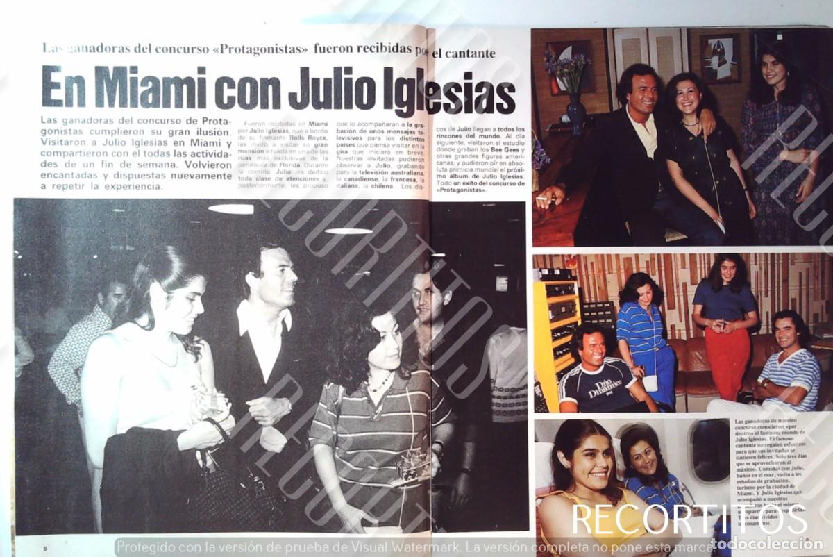 Coleccionismo de Revistas y Peri&oacute;dicos: JULIO IGLESIAS EL DUO DINAMICO EN MIAMI CONCURSO PROTAGONISTAS