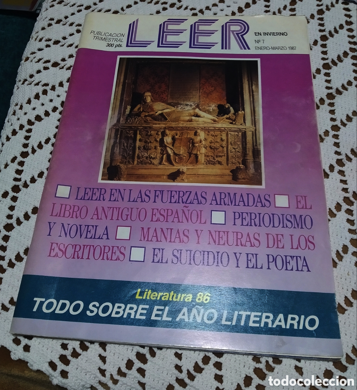 Collezionismo di Riviste e Giornali: Revista literaria LEER a&ntilde;o 1987 enero/marzo 114 p&aacute;g
