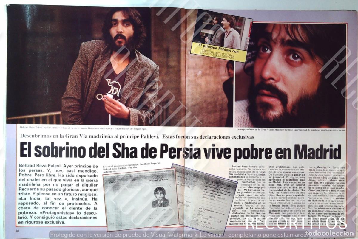 Colecionismo de Revistas e Jornais: BEHZAD REZA PAHLEVI EL SOBRINO DEL SHA DE PERSIA Y FARAH DIBA EN MADRID