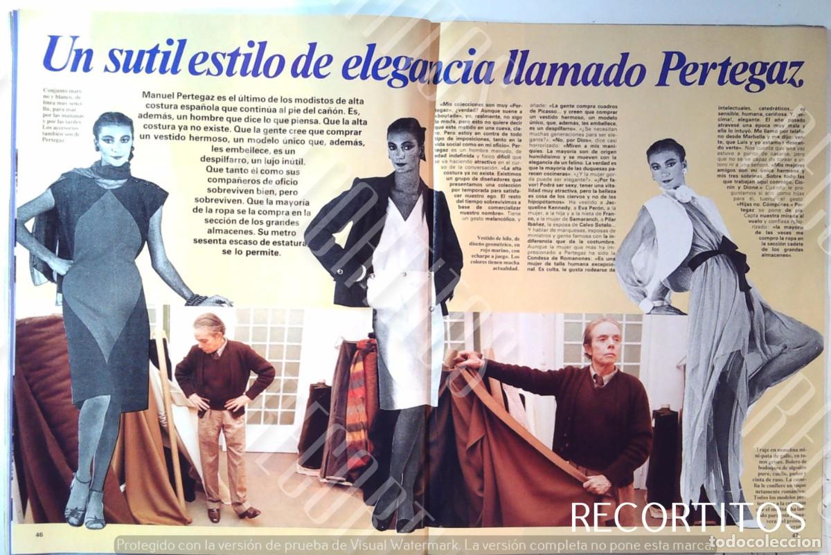 Collection Magazines and Newspapers: PERTEGAZ MODISTA MANUEL PERTEGAZ
