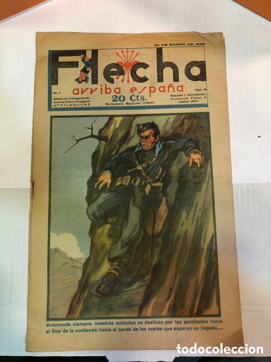 Collezionismo di Riviste e Giornali: Flecha, Arriba Espa&ntilde;a. A&ntilde;o II, N&ordm; 54