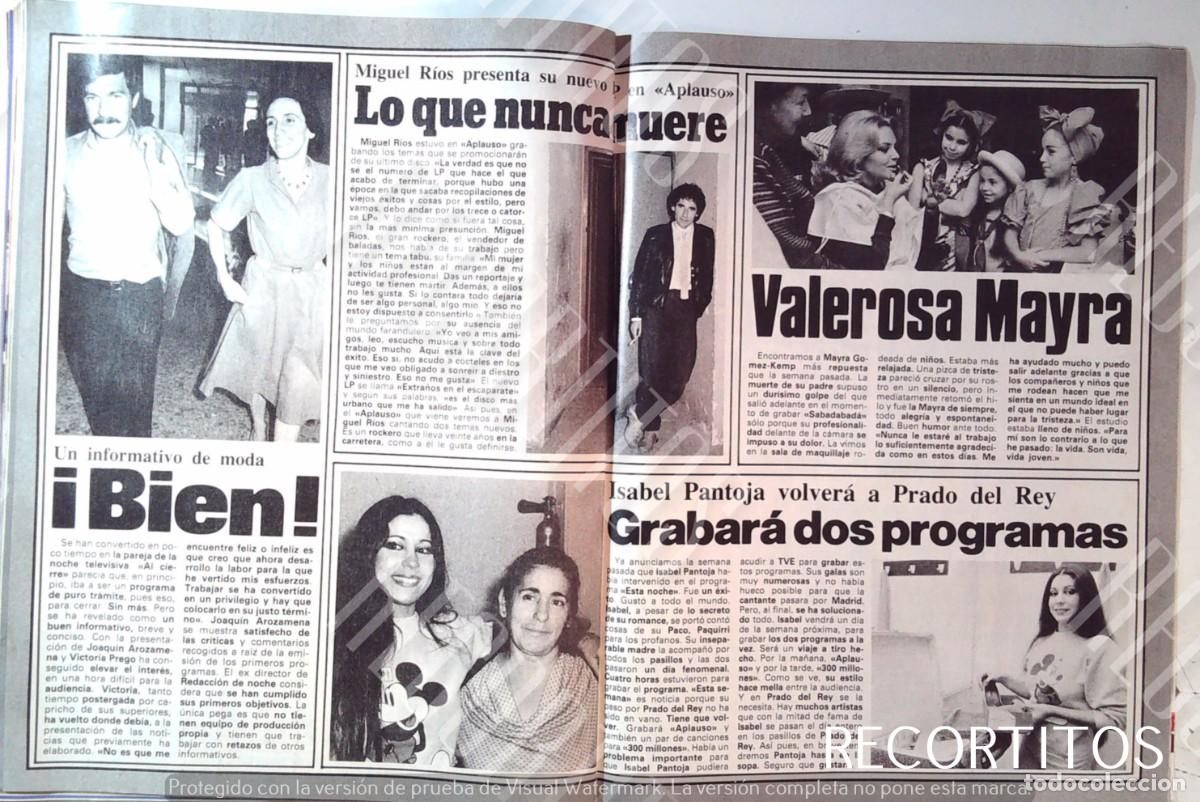Coleccionismo de Revistas y Peri&oacute;dicos: FARRAH FAWCETT ISABEL PANTOJA MAYRA GOMEZ KEMP MIGUEL RIOS