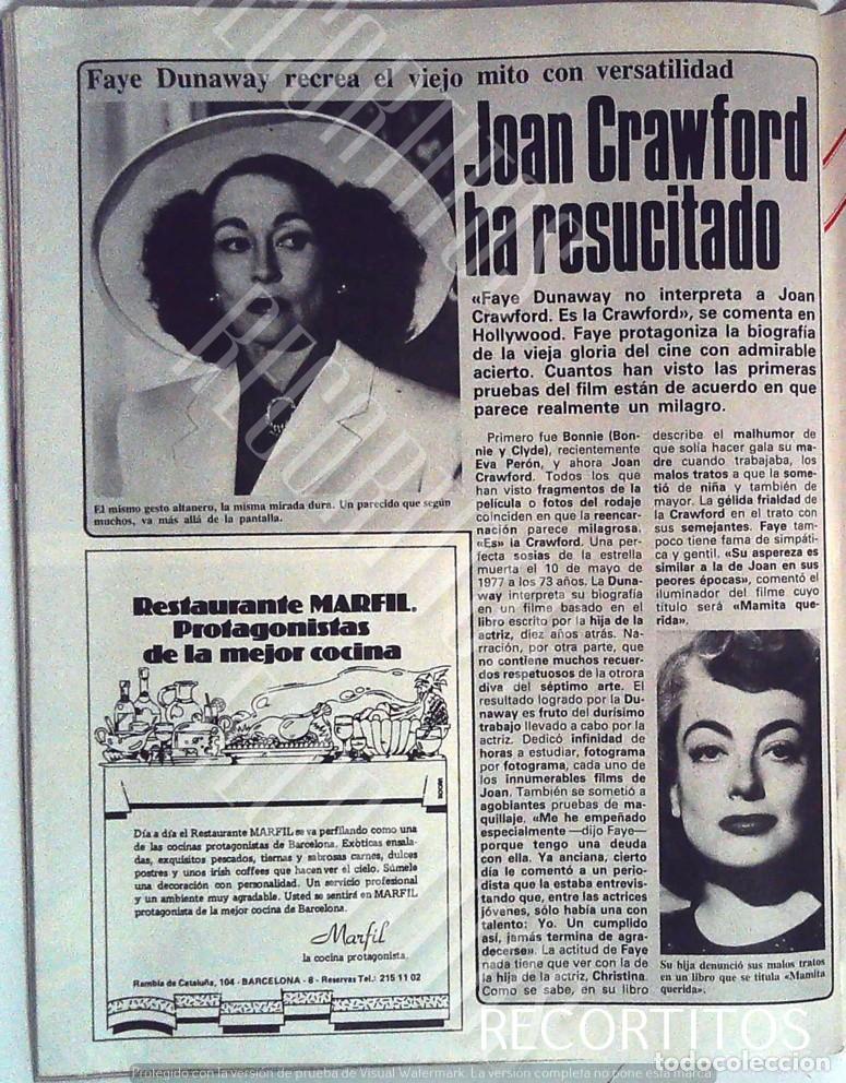 Coleccionismo de Revistas y Peri&oacute;dicos: JOAN CRAWFORD FAYE DUNAWAY