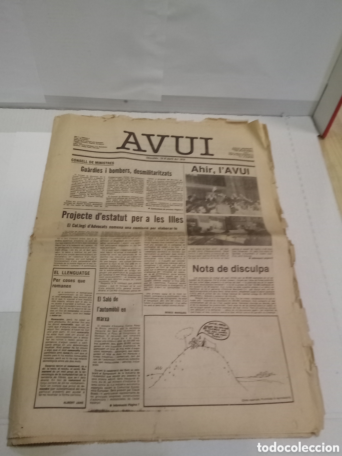 Coleccionismo de Revistas y Peri&oacute;dicos: Avui - N&deg; 2. Dissabte, 24 d'abril del 1976